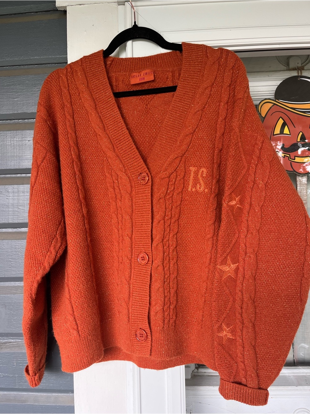 Taylor Swift THE LIFE OF A SHOWGIRL CARDIGAN Stars XS/S Limited Edition sweater